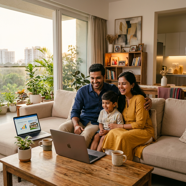 Happy Family with Instant Personal Loan - EGS Hyderabad